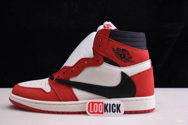 Bmlin JORDAN AIR SCOTT HIGH 1 100(RED) - RETRO TRAVIS OG CD4487 X 0729